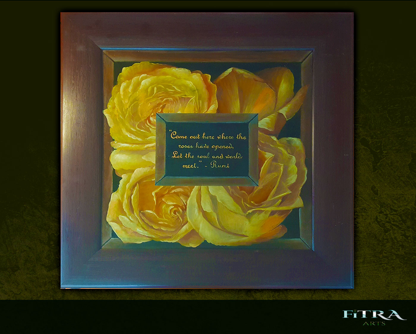 Rumi's Roses (Framed)